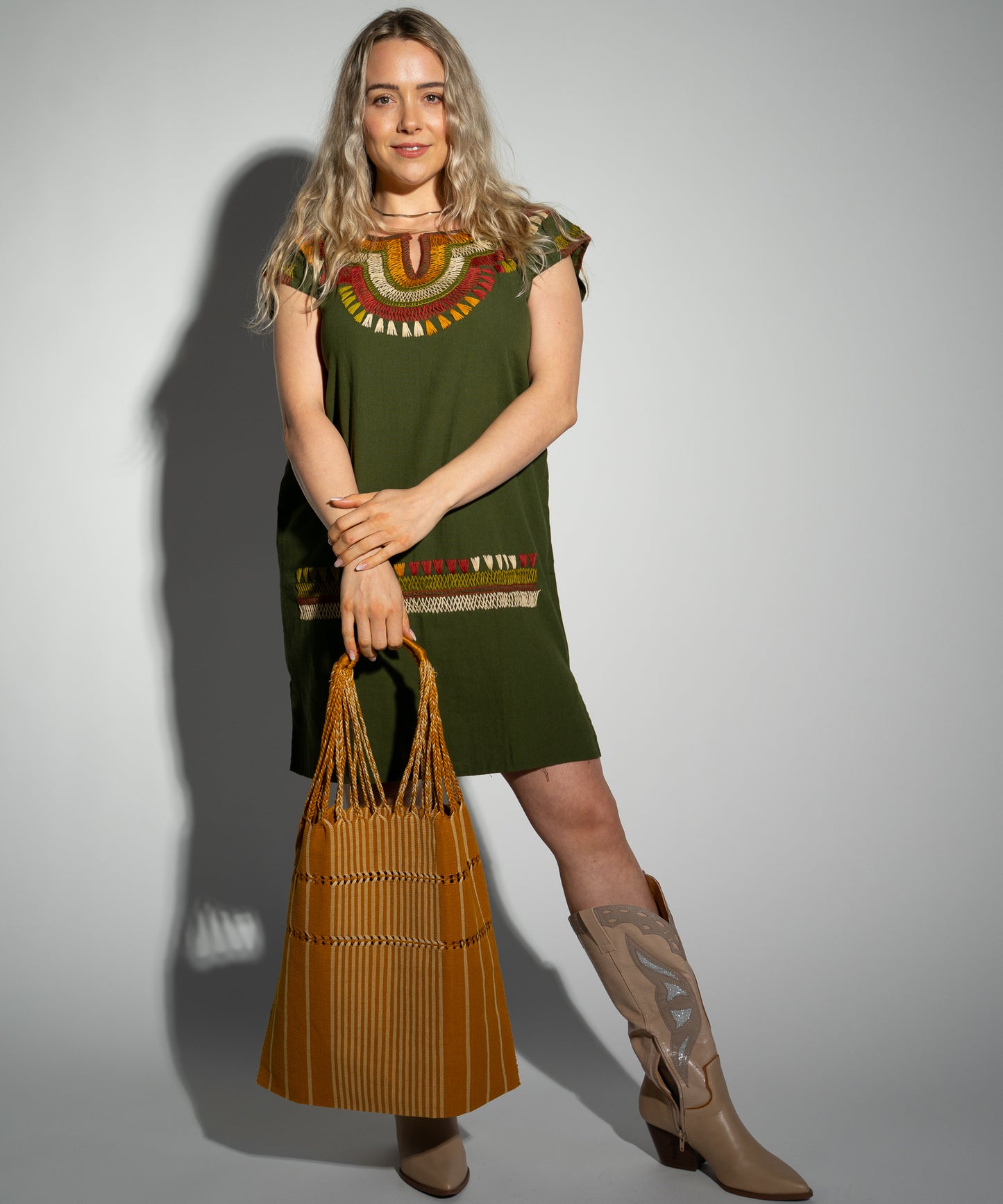 Tote Bag - Brown/Yellow