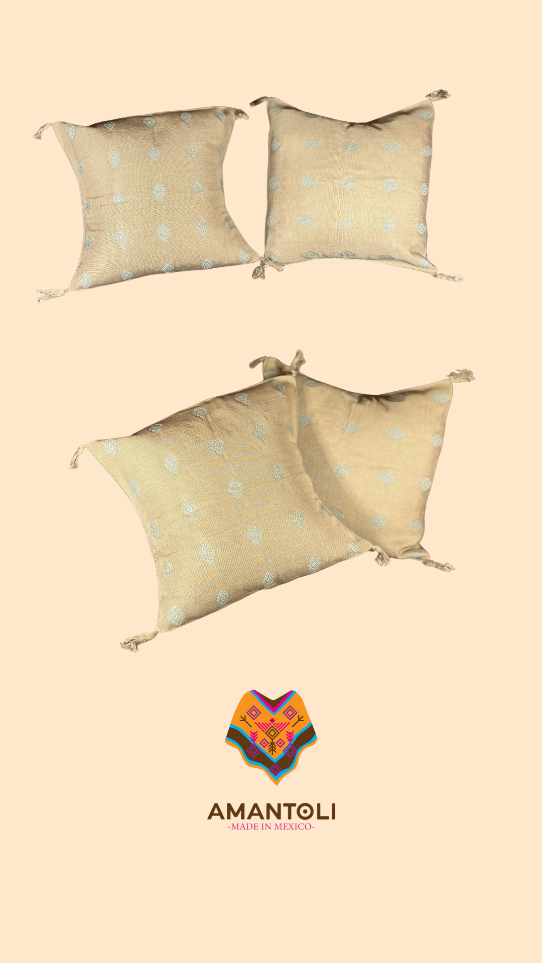 Cushion Cover Pair - Beige