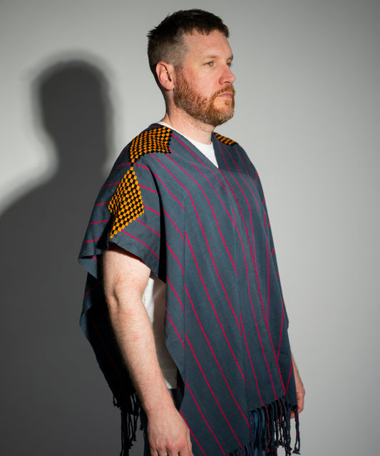 Poncho - Blue/Pink/Yellow