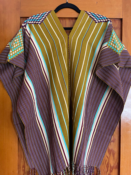 Poncho - Green/Purple/Blue